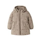 NAME IT MINI winterjas met print - beige