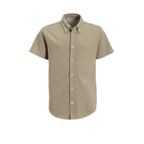 Anytime piqué overhemd beige