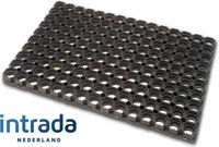 Intrada Nederland Rubberringmat 22 mm - 80 x 120 cm - Zwart