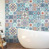 Ambiance Tiles Azulejos Antibes 60 naklejek ściennych 10x10 cm