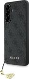 Guess Hard Case 4G Logo Metal Grijs Geschikt voor Samsung Galaxy A56 Zwart