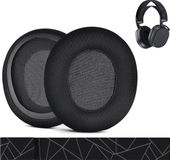 MMOBIEL Coussinets d'oreille et bandeau de rechange pour SteelSeries Arctis 1 / Arctis 3 / Arctis 5 / Arctis 7 Arctis 9 / Arctis Pro & Prime Casque etc. - Coussinets d'oreille en tissu mesh et bandeau en tissu