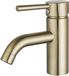 FortiFura Calvi wastafelkraan - opbouw - laag - 1-gats - PVD - geborsteld messing (goud)