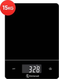 Kitchenwell Digitale Precisie Keukenweegschaal - 15kg - Zwart