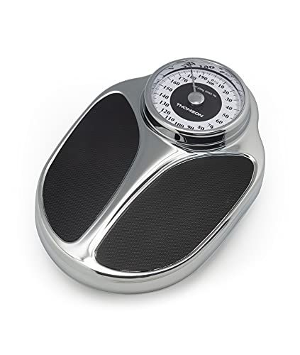 Thomson Trad Mechanische personenweegschaal - chroom - 200 kg - vintage stijl