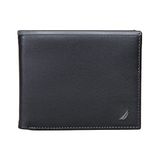 Nautica Heren Pop J Klasse Bifold Portemonnee, zwart/grijs, One Size