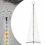vidaXL LED-kerstboom - 495 LEDs - Kleurrijk - 300,5 cm