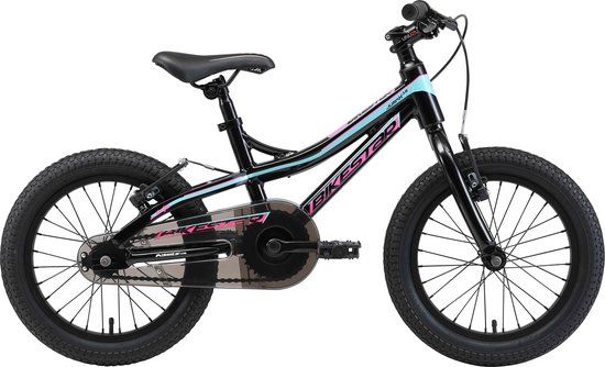 Bikestar Mountainbike kinderfiets - 16 inch - zwart/blauw
