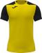 Joma T-shirt Record II Korte mouw Geel/Zwart Polyester Heren Lente/Zomer 2021 Hardlopen Maat 140