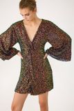 No Matter What Mini-robe croisée à paillettes