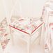 PETTI Artigiani Italiani - Set van 6 keukenstoelkussens, 4 punten, stoelhoezen van katoen met veters 40 x 40 cm - set van 6 Lidia-rood 100% Made in Italy