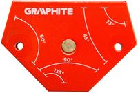 Graphite - Magnetische Hoeklas - 64 x 95 x 14 mm - Blauw