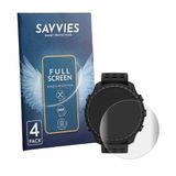 Savvies Screenprotector voor Suunto Core 2 - Folie Beschermfolie transparant volledig dekking 4 Stuks