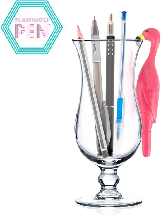 Mustard Desktop Pen Flamingo - Roze