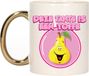 Bellatio Decorations Cadeau koffie/thee mok voor Tante - goud - toffe Tante - keramiek - 300 ml
