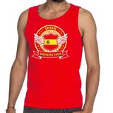 Bellatio Decorations Rood Spain drinking team tanktop / mouwloos shirt rood heren - Spanje kleding XXL