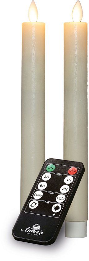 Annas Collection Dinerkaars-USB wax 23 cm ivoor