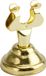 PartyDeco Naamkaart/plaatskaart houder Luxe - Bruiloft - Goud - Roestvrij staal - 4 cm