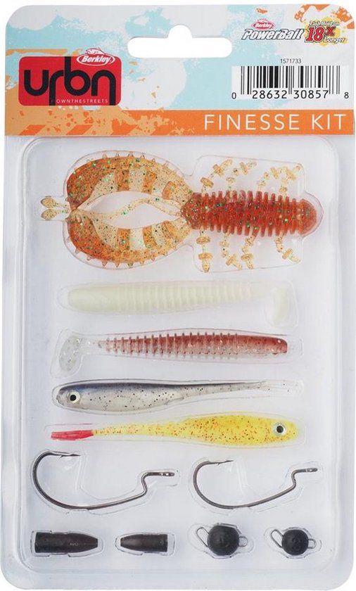 Berkley URBN Finesse Kit - Softbait Kit (11pcs) - Shad - Multi