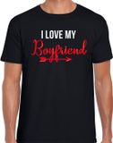 Bellatio Decorations Shoppartners Bv I love my boyfriend t-shirt voor heren - Zwart - Katoen - XL