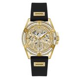 Guess GW0536L3 Dames Polshorloge - Zwart/Goudkleurig