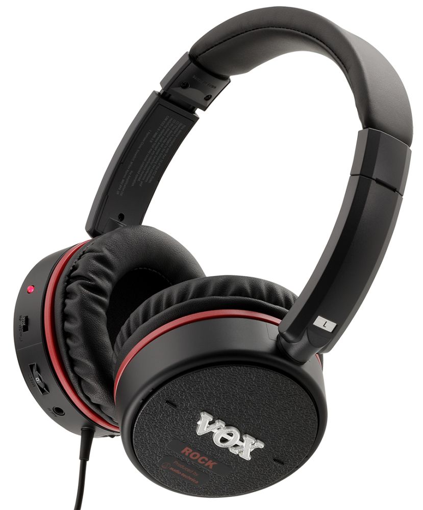 VOX Electronics VOX VGH ROCK Headphones - Wired - Black/Red
