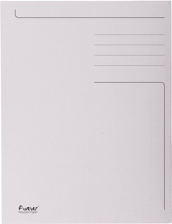 Exacompta Foldyne - Dossiermap - A4 - Lichtgrijs - 50 stuks
