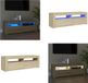 vidaXL Tv-meubel met LED-verlichting 120x35x40 cm sonoma eikenkleurig