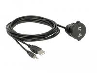 Delock 85719 USB-kabel 2 m USB A Zwart