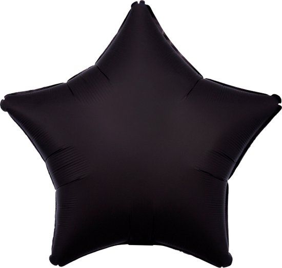 Saneren Amscan Folieballon zwart ster 43 cm