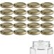 mikken 20 stuks TO deksels 58/6 cm voor jampotten, twist-off reservedeksel voor inmaakpotten, kleur goud