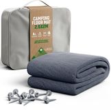 GardenGloss® Voortenttapijt 250x200 - Campingtapijt Outdoor Weerbestendig - Grijs/Blauw