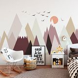 Ambiance Sticker Kinderstickers Scandinavische bergen katenkka 110 x 165 cm