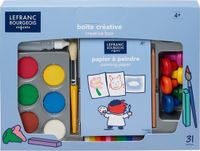 Lefranc Bourgeois Paris Lefranc Bourgeois Education Kids Creative Box 31-delig | Schilder- & Knutselset voor Kinderen vanaf 3 Jaar | Gouache, Krijt, Klei & Accessoires