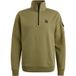PME Legend Trui Regular Fit met ritssluiting Olijfgroen, Effen