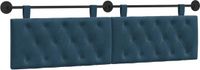 vidaXL Hangend Hoofdbord Blauw Fluweel