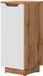 Vicco Lotta Armoire – 33.4 x 81.9 cm Chêne/blanc rayé
