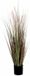 Mica Decorations Paarse Dogtail/siergras kunstplant 90 cm in zwarte pot