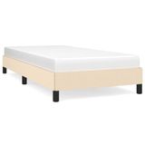 vidaXL Bedframe zonder matras, crèmekleurig, 80x200 cm, stof