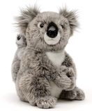 Uni-Toys Koala met baby - 24 cm pluche knuffeldier