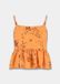 Harper & Yve ORANGE SEQUIN Peplum Top Mouwloos Dames M