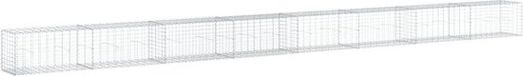vidaXL Mur en gabion - 800x50x50 cm - Galvanisé - Argent