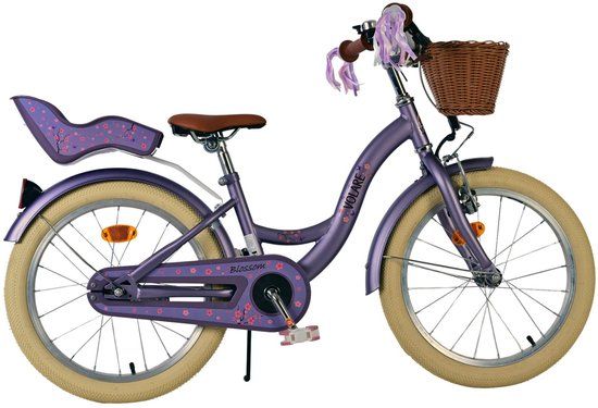 Volare Blossom Kinderfiets - Meisjes - 18 inch - Paars