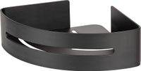 Wenko Turbo-Loc Doucherek Hoek Bivio Mat Zwart Aluminium 30x23cm