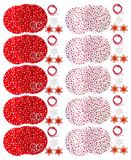 HEKU stoffen kap voor inmaakpotten, stof, rood-wit, 22 x 12,8 x 2 cm, 30-stuks