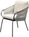 Suns Dolce dining tuinstoel Loungestoel Aluminium Antraciet, Zand / Latte