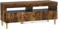 vidaXL LED tv-meubel Gerookt eiken Bewerkt hout