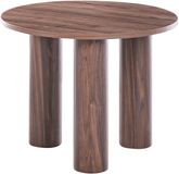 Beliani SENOIA Salontafel Rond MDF Donkerbruin ø 60 cm