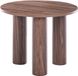Beliani SENOIA Salontafel Rond MDF Donkerbruin ø 60 cm