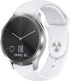 By Qubix Qubix - Sportbandje - 18mm - Small - Wit - Geschikt voor Garmin Venu 3s / Vivoactive 4s / Venu 2s / Vivomove 3s / Forerunner 255s / 265s